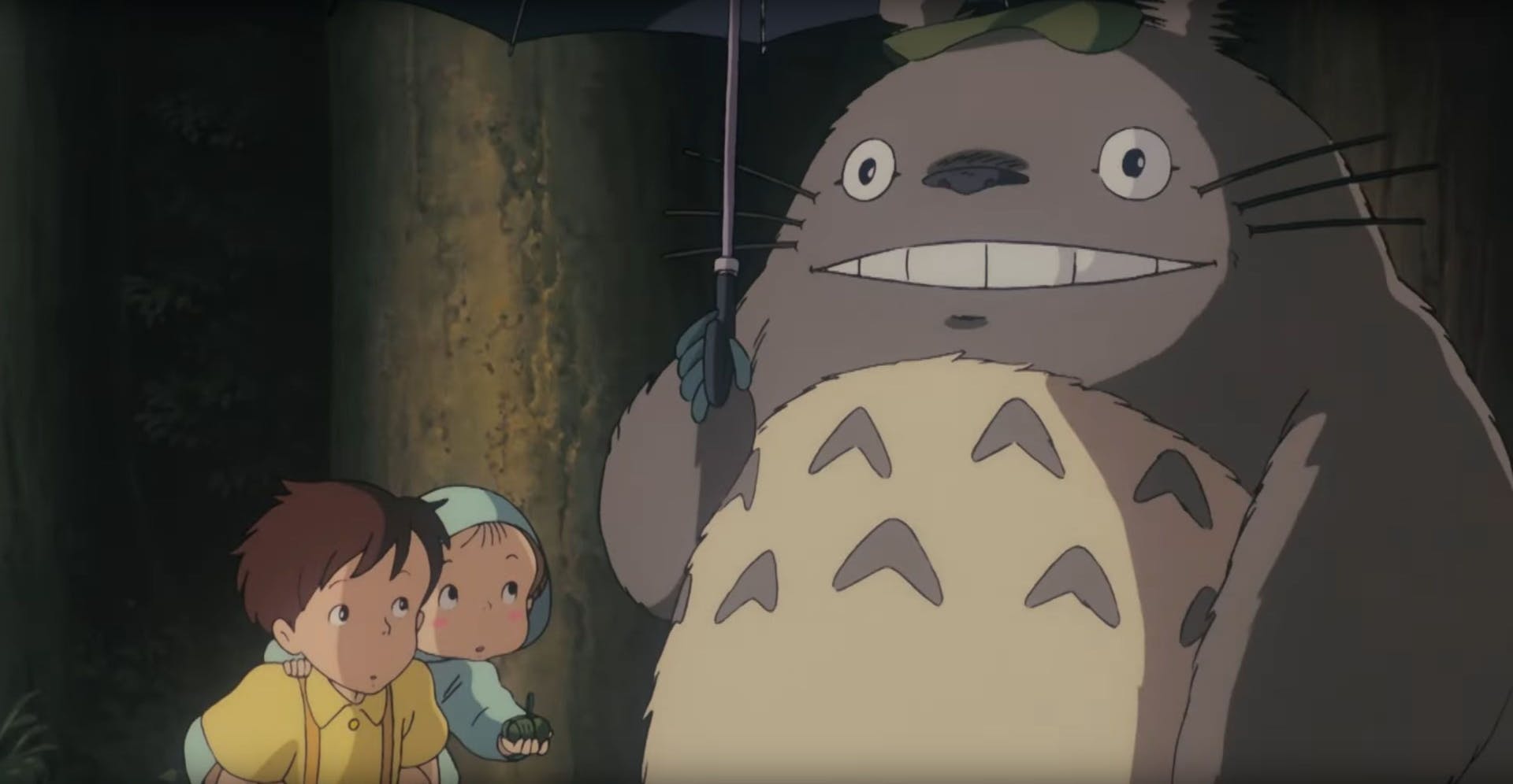 A scene from the film, "My Neighbor, Totoro".