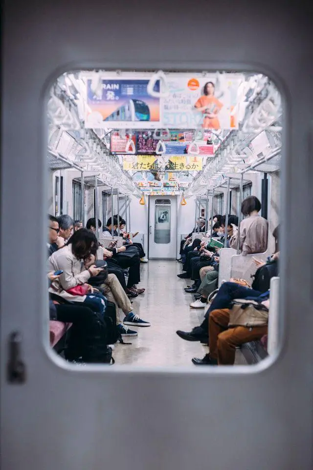 Public transportation in Japan is very affordable. Companies will include transportation costs into their salary. Photo source: Liam Burnett